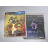 Resident Evil 5 Gold Edition E Resident Evil 6 Ps3 Fisicos