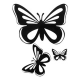 Vinil Stiker Estampa Calca Mariposas P/ Auto Pared Cristal