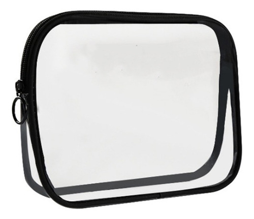 Bolsa De Maquillaje Transparente Con Cremallera Impermeable,