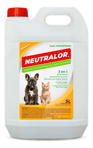 Perfume Neutralizador De Olores Mascotas 5 Litros - Artecret