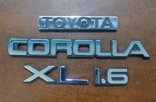 Kit Emblemas Insignia Letras Toyota Corolla 1.6 Xl Foto 7