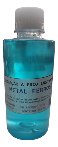 Kit Completo Para Oxidação Negra A Frio Metal Ferro 250 Ml 