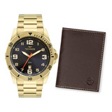 Kit Technos Masculino Militar Dourado - 2115myl/k1a