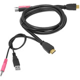 Siig Ce-kv0211-s1 Cable Usb Hdmi Kvm Con Audio Y Micrófono