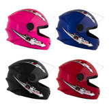 Capacete Moto Infantil Fechado Kids Protork Liberty Criança