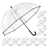 8 Piezas Paraguas De Burbuja Transparente Paraguas De Cúpula
