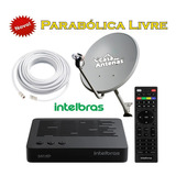 Kit Antena Parabólica Digital Intelbras Banda Ku 60cm Sat Hd