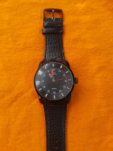 Reloj Xl Extra Large Cuadrante Negro 