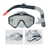 Set De Careta Y Snorkel Swimmer Kit Natación Buceo Silicona