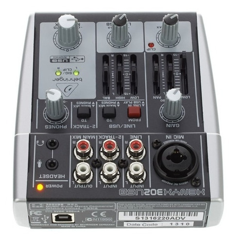 Behringer Xenyx 302usb Interfaz Mecladora