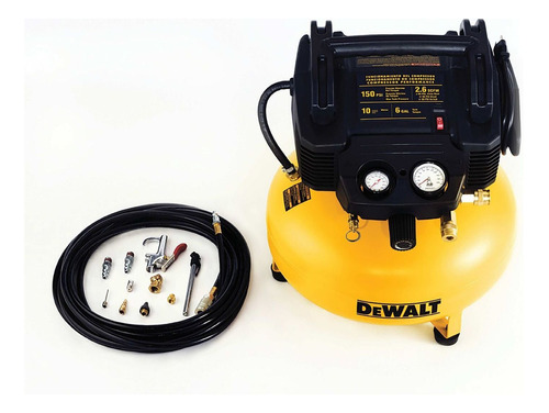 Compresor De Aire Mini Eléctrico Portátil Dewalt D2002m-wk 6gal 1.5hp 120v Amarillo/negro