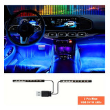 Tira De Luces Led Usb De 7 In Para Interior De Auto