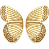 Pendientes De Mariposa Con Ala,pendientes Dorados Para Mujer