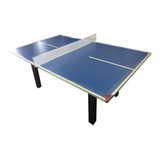 Mesa De Ping Pong Deportes Brienza Semi Profesional Fabricada En Melamina Color Azul