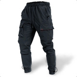 Pantalón Jogger Bolsa Cargo Jeans Tipo Táctico Hombre Casual