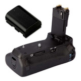 Kit Battery Grip Bg-e14 P/ Canon Eos 70d 80d Bateria Lp-e6n