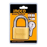 Candado Seguridad De Bronce 30mm Ingco Dbpl0302