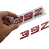 2 Calcomanías Autoadhesivas 392 Con Logotipo 3d (borde Croma
