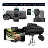 Telescopio Monocular Para Cellular 40x60 Alta Alcance 1500m