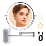 Espejo De Maquillaje De Pared Aumento 1x - 10x, Rotación 360