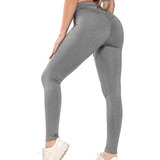 Calza De Supplex Negro Chupin Deportiva Leggings Tiro Alto