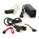 Cabo Adaptador Usb 2.0 Hd Conversor P/ Ide Sata Fonte 3 Em 1