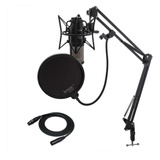 Akg Paquete De Micrófono De Condensador P220 Con Soporte De 