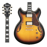 Guitarra Ibanez Semi-hollow As93fm As 93 Fm Ays Cor Antique Yellow Sunburst Material Do Diapasão Piece Nyatoh/ Maple Orientação Da Mão Destro