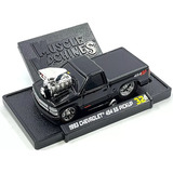 1993 Chevrolet 454 Ss Pickup 1/64 Muscle Machines Color Negro
