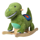 Linzy Toys Green Dinosaur Baby Rocker, Juguete De Paseo Para