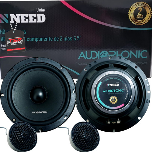Kit 2 Vias Audiophonic Need Kn650 6 Polegadas 110rms A Vista