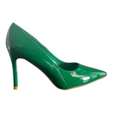 Zapato Taco Alto Stiletto Verde