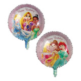 10 Globos Princesa Disney Double Side Rapunzel Sirenita