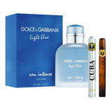 Light Blue Intense Dolce&gabbana 100ml Cab+perfume Cuba 35ml