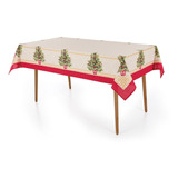 Toalha De Mesa Natal Retangular 8 Lug Karsten Pinheiro Decor