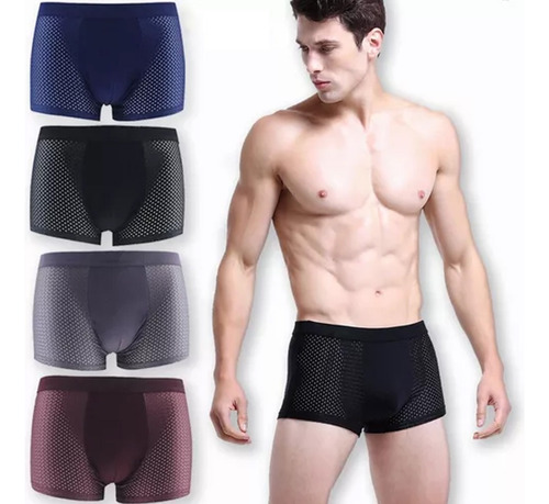 Boxer Corto Top Hombre Adulto Algodón Color Económico Pack 4