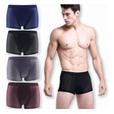 Boxer Corto Top Hombre Adulto Algodón Color Económico Pack 4