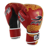 Guantes De Box Fire Sports M2 100% Piel Dragon/12-14oz