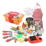 Set De Utensilios De Cocina Para Niños, Frutas, Verduras, Ed