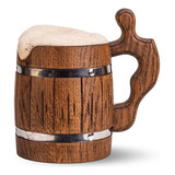 Handmade Wooden Rustic Beer Mug Oak Eco-friendly Wood S...