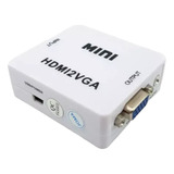 Caja Convertidora De Video: Vga A Hdmi Resolución 720p 1080p