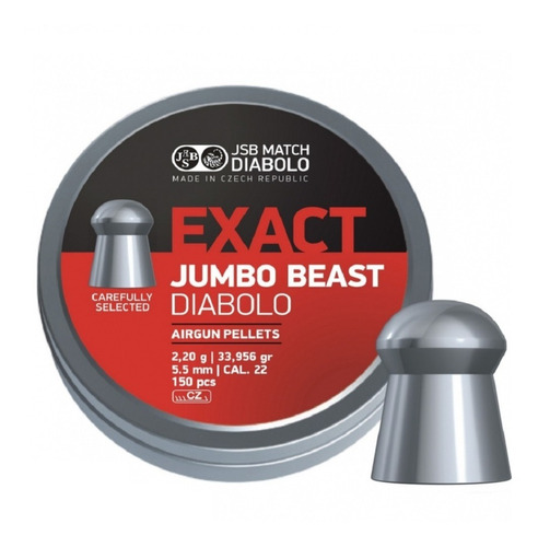 Balines Jsb Exact Jumbo Beast Calibre 5,5 34gr Lata X150