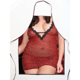 Delantal Cocina Mujer Gordita Sexy Divertido 50x65 A Pedido