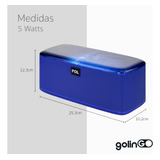 Bocina Portátil Speaker Touch Bluetooth Micro Sd Micrófono Color Azul