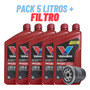 Aceite 15w40 Semi Sintetico Valvoline Pack 5lts + Filtro NISSAN Pick-Up