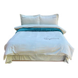 Funda Duvet Sampson Bordado Aqua Doble