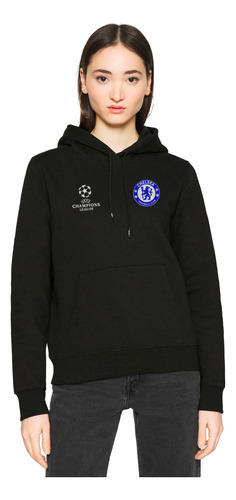 Buzo Hoodie Capota Deportivo Chelsea F C Champions League Mu