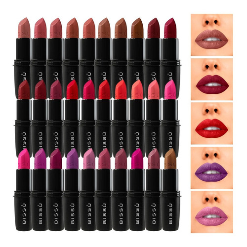 30 Labiales Bissu Humectantes Colección Completa Mayoreo