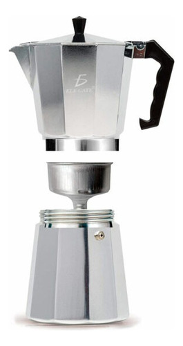 Cafetera Italiana Manual Plateada 300ml Ele Gate