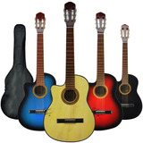 Guitarra Electro Criolla Zurdo C/ Corte Superior +funda +pua